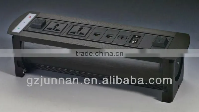 electric desktop electrical hdmi socket connector for conference