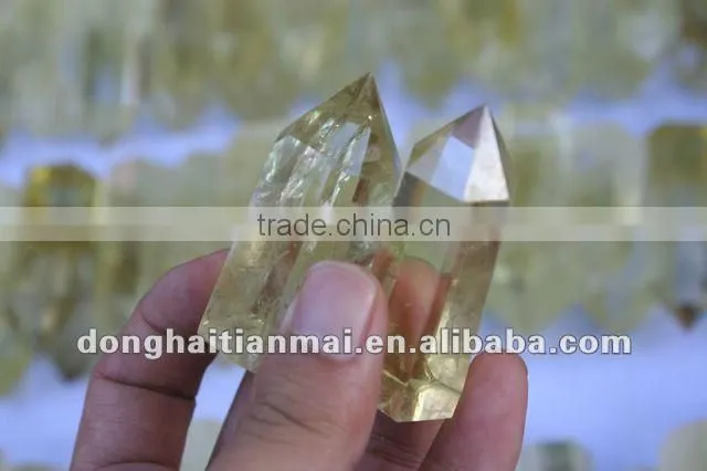 Decorating and imaging VOGEL Citrine Quartz CRYSTAL POINT