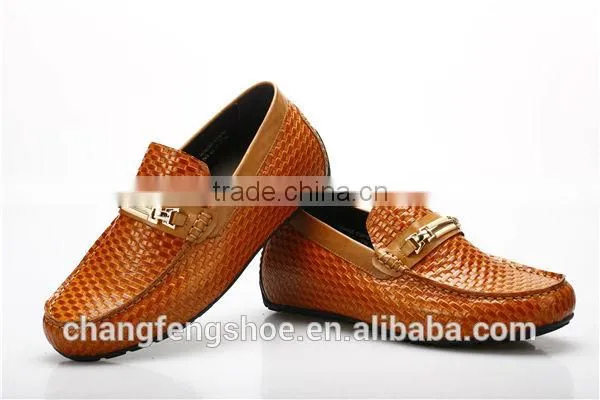 Men casual flat leather shoe/elevator shoes/casual breathable shoes
