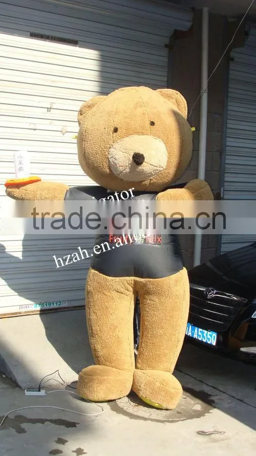Inflatable Black Bear Cartoon Movable Model with Logo