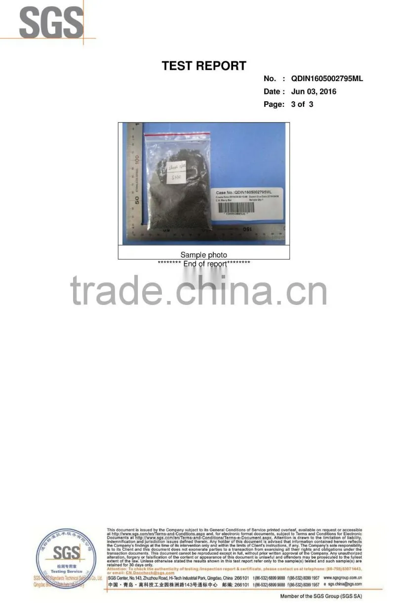 nice microstructure Mn 0.75-1.0% steel shot grit for ship hull rust removal