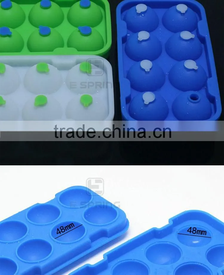 New 4.8cm diameter Silicone Ice Ball Cube Tray with small lid Freeze Mould Bar Jelly Chocolate Mold Maker