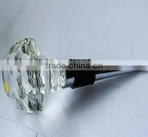 3d crystal wine stopper