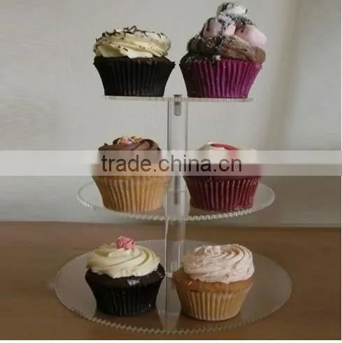 made in china customized acrylic cake stand