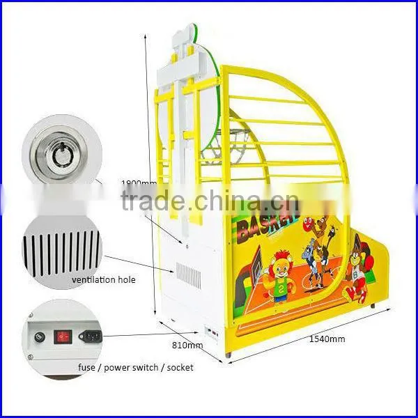 New kids basketball arcade game machine/coin operated machine for sale