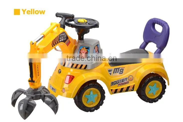 Plastic 2015 Hot Sell Kids Ride on Toy Excavator