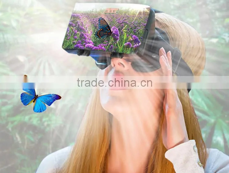 2016 Best selling moblie phone remote control mini vr headset dropship