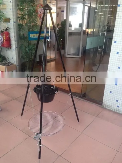 Tripod BBQ Grill, 21" tripod grill for camping