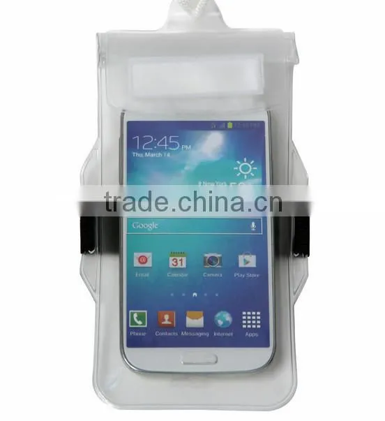 High qulity pvc waterproof bag for mobile hone waterproof pouch for iPhone