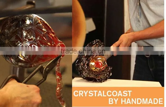 Small garden ornaments wholesale glass fruit for festival show