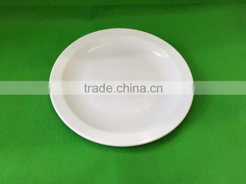 10" melamine white plate for restaurant and hotels