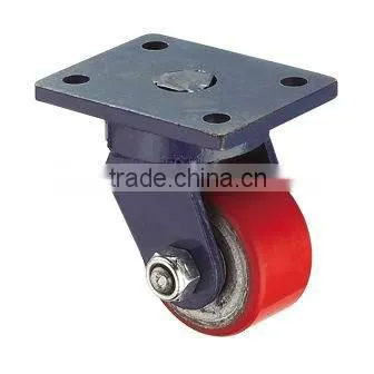 High Quality Super Heavy Duty Polyurethane Rigid Bottom center of hercules caster wheels