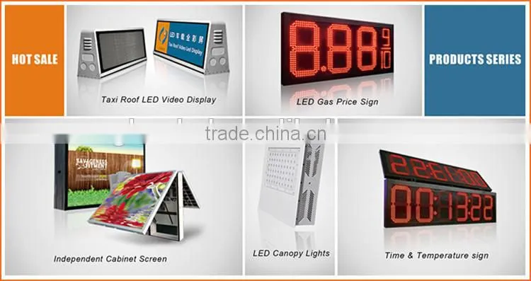 P10 red led programmable scrolling sign