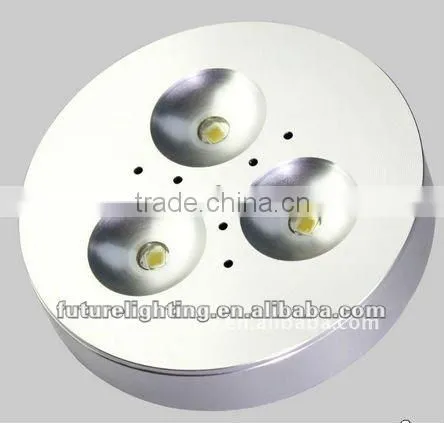 Shenzhen factory direct sell high power energy saving 3W DC12/24V led beautuful puck light