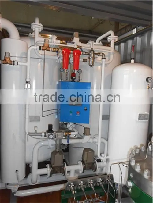 High quality Movable Oxygen Plant psa oxygen generator with container
