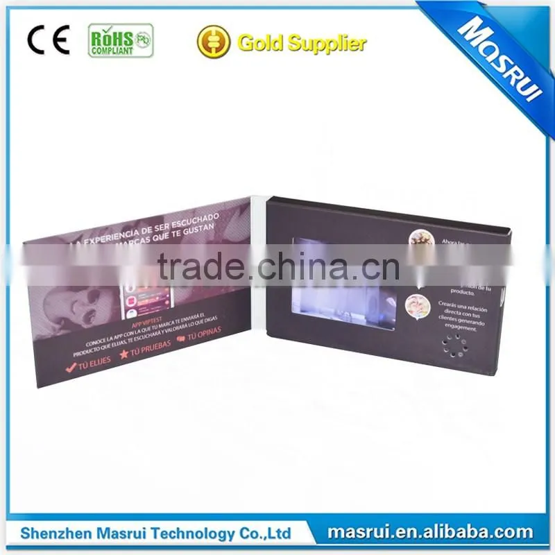video brochure card module /lcd brochure module /lcd screen brochure module