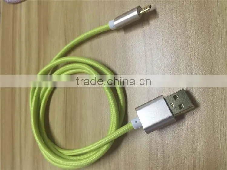 Pure color weaved USB Cable 104 copper lines Micro USB Cable Fast charge Micro USB Data Cable