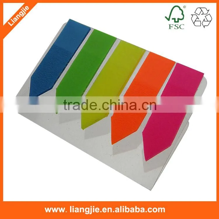 Plastic Label sticker , neon PET sticky index, color acrylic sheet