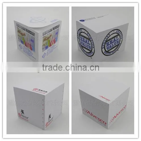 Advertising Memo Cube /Block Paper 4Sides Logo Printed