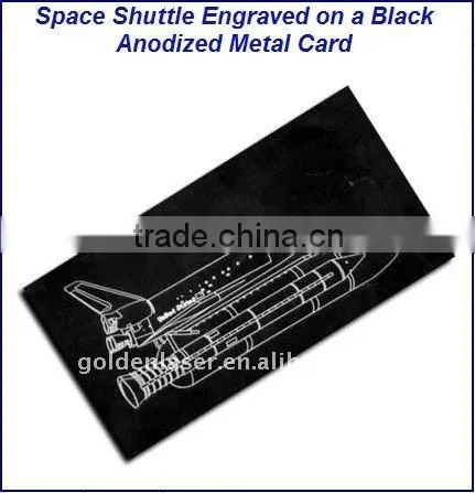 Fiber laser marking machine for anodized metal card