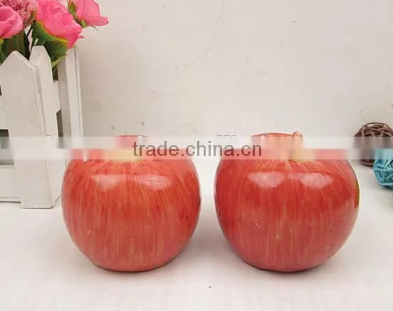 2015 hot selling christmas Eve apple candle