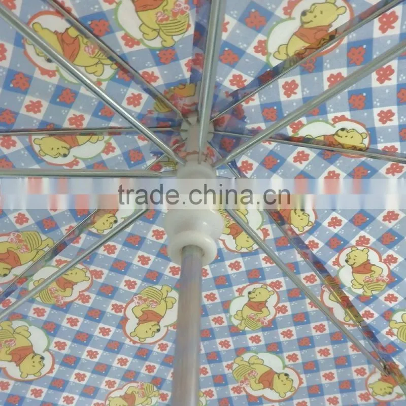 Kids cartoon outdoor child size polyester umbrella