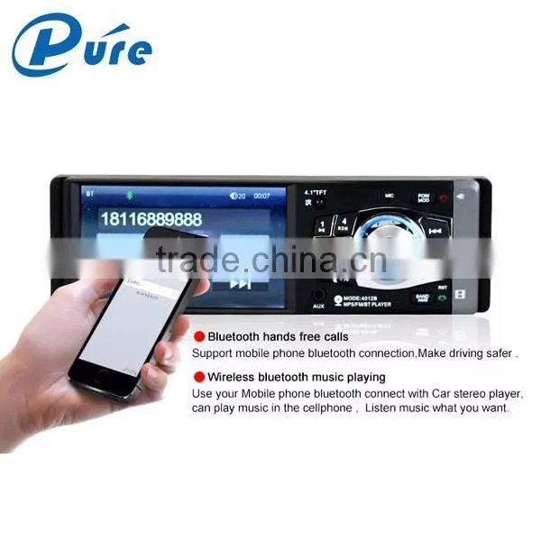 Universal 4 inch hd digital car monitor / one din car lcd monitor with MP5 / MP4 / MP3 / WMA / AM/USB