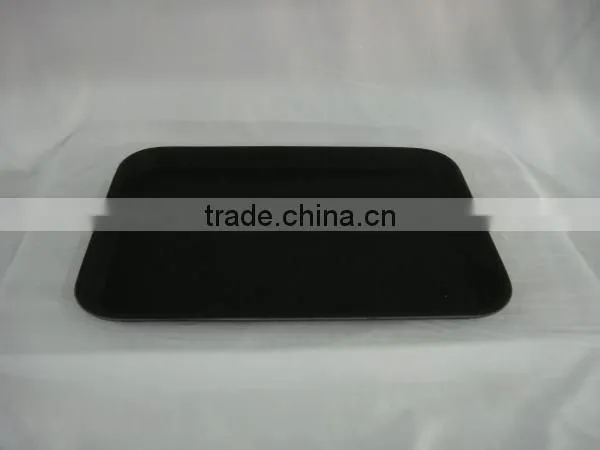 Heavy duty non-slip service tray, rectangular