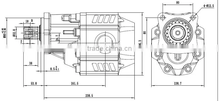 pump truck KBMH serie,for dumper truck