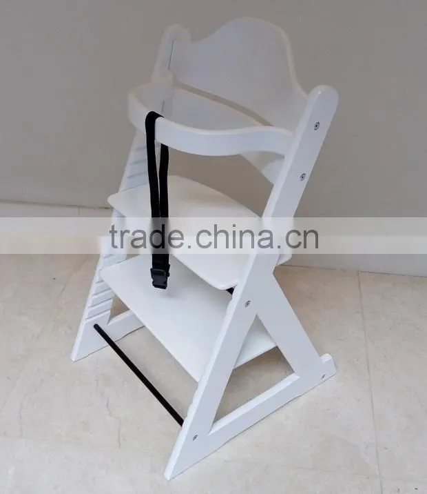 European Standard EN14988 Beech wood multifunctional 3 in 1 baby high chair