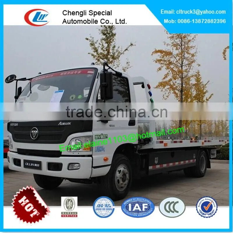 Foton flat bed recovery truck
