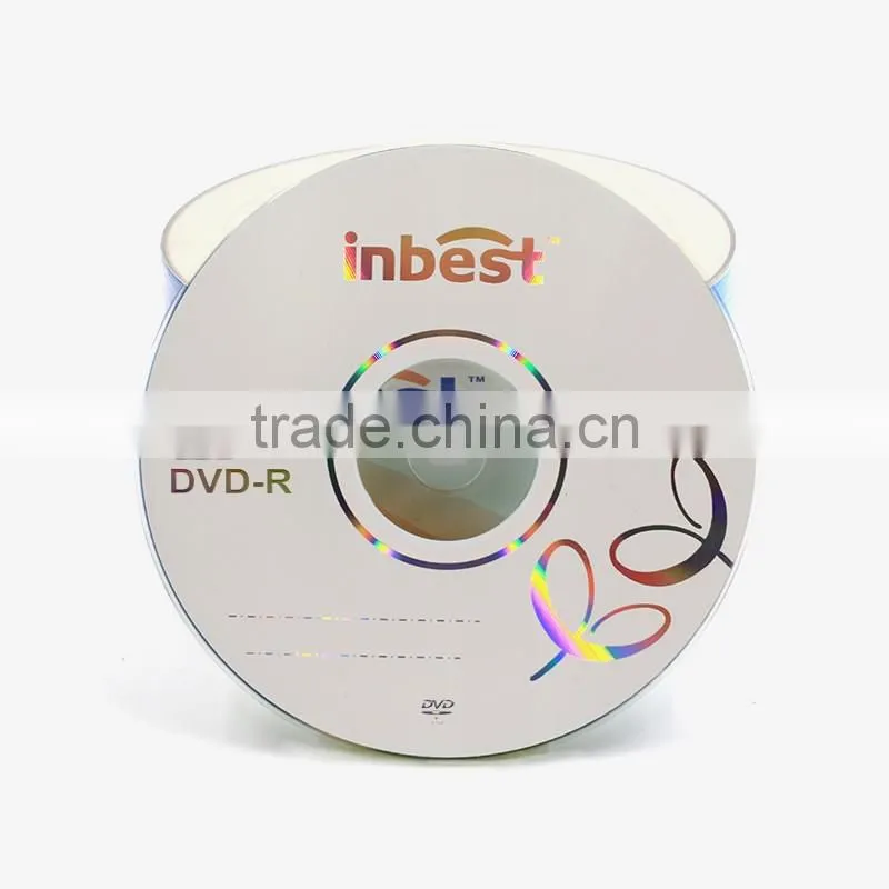 High Compatibility Blank DVDs White Inkjet Printable 16X 4.7GB Disc