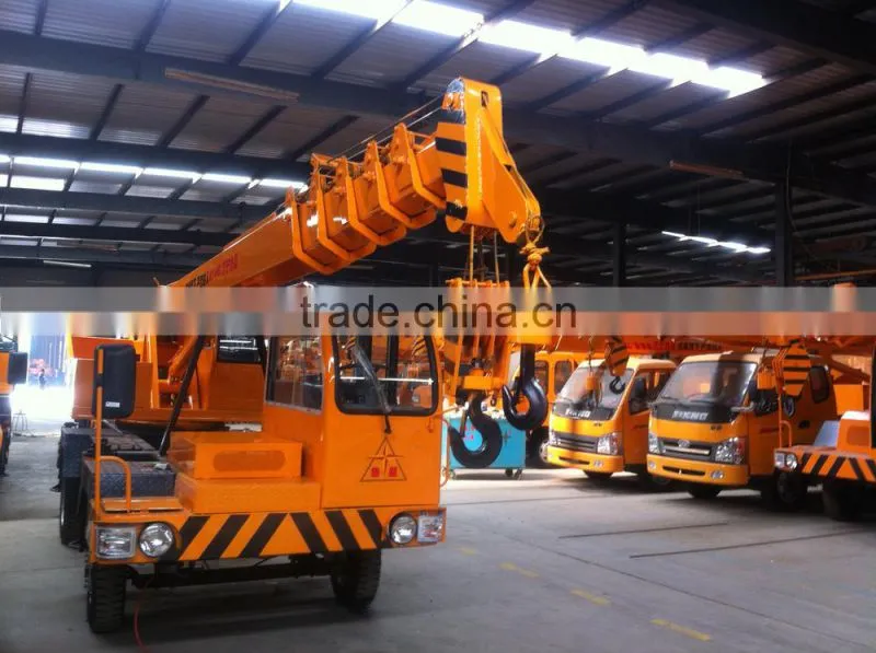 6 tons 7ton 8ton 9ton 10ton 12s ton hydraulic truck mounted crane with telescopic boom