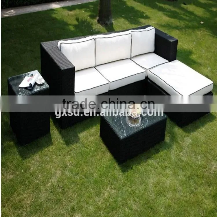 S&D Factory Main Products garden furniture plastic hand weave outdoor garden sofa