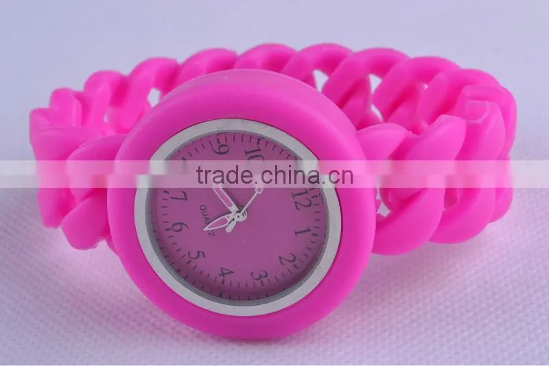 twist silicone watch with interchangeable band