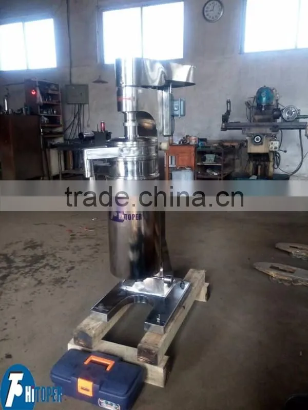 Continuous work automated centrifuge, automatic discharge disc centrifuge