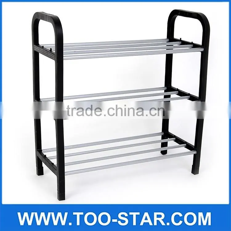 New 4 Tier steel storage shoe rack hanger Anti-corrosive steel tube The original plastic Easy installation DIY stand for shoes