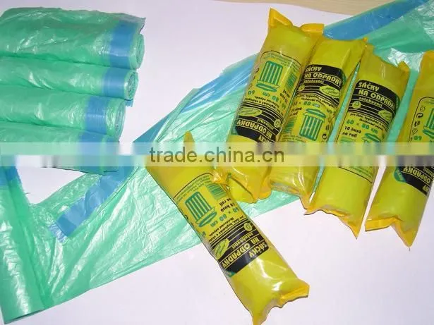 Biodegradable compostable rubbish/garbage plastic bags on roll