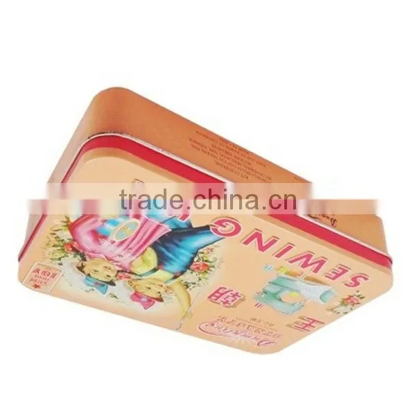 2013 wholesale rectangular gift pack tin box