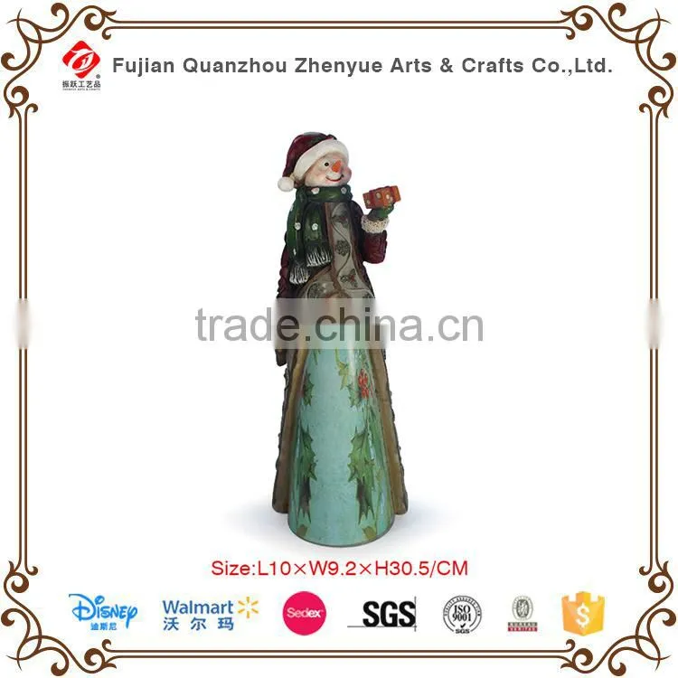 2015 indoor decoration resin santa claus statues