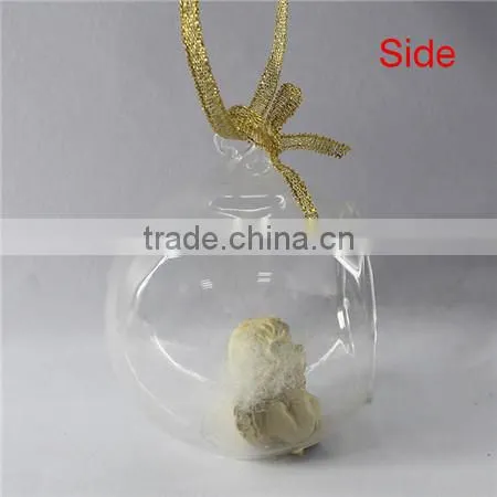 7.5*7.5*8.5 angel glass hanging ball
