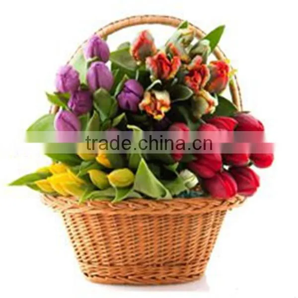 100%handmade craft exquisite wicker flower basket