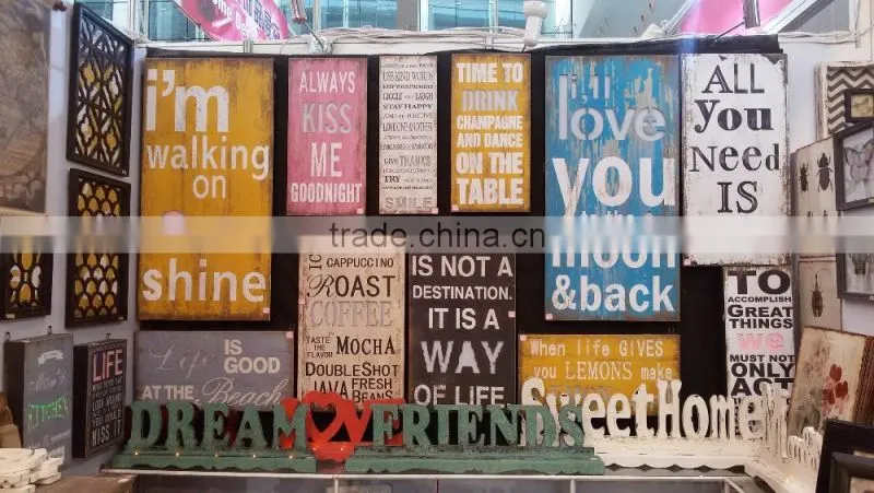 2016 new style ANTIQUE X'mas wooden sign, decorative wooden plaque