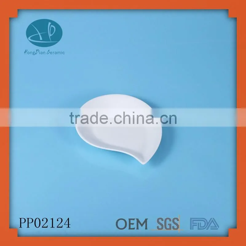 water-drop shape dish,Lovely design eco-friendly buffet serving dish