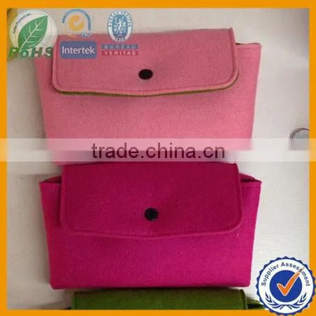 Felt laptop sleeve in fashion design