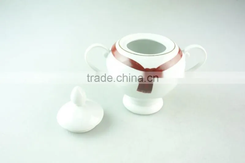 stock cheap hot sale 17pcs porcelain tea set with gift packing