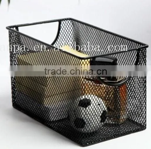 High Quality Office Desk Stationery Storage/Home Storage Metal Mesh Black CD Rank/CD Box