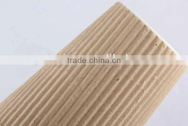Disposable doubled-walled kraft paper cup ripple wall paper cup