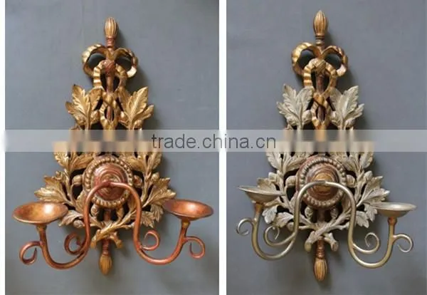 China wholesales high quality wall mounted iron candle holders
