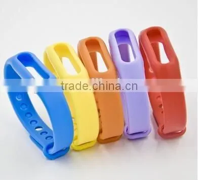Colorful Replacement Wrist Strap for Xiaomi Mi Band Miband2 Bracelet,silicone bangle,silicone band